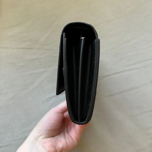 NWT🖤GOYARD🖤Varenne Continental Goyardine Canvas Calfskin Crossbody Bag - Picture 13 of 14